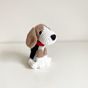AMIGURUMI PATTERN/ tutorial (English) Amigurumi Beagle - "Lucy the Beagle Puppy" pdf - US terminology