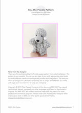 Load image into Gallery viewer, AMIGURUMI PATTERN/ tutorial (English / Español) Amigurumi Poodle Dog - &quot;Elsa the Poodle Puppy&quot;
