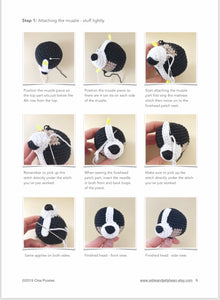 AMIGURUMI PATTERN/ tutorial (English) Amigurumi Bernese Mountain Dog - "Stella the Bernese Mountain Dog Puppy" pdf - US terminology