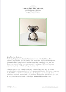 AMIGURUMI PATTERN/ tutorial (English) Amigurumi koala - "The Little Koala" pdf - US terminology