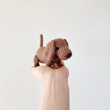 Load image into Gallery viewer, Made to Order MINIATURE DACHSHUND crochet amigurumi