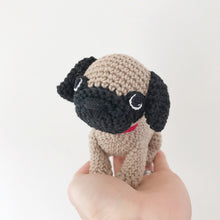 Load image into Gallery viewer, Made to Order PUG crochet amigurumi