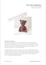 Load image into Gallery viewer, AMIGURUMI PATTERN/ tutorial (English) Amigurumi Teddy Bear &quot;The Little Teddy Bear&quot; pdf - US terminology