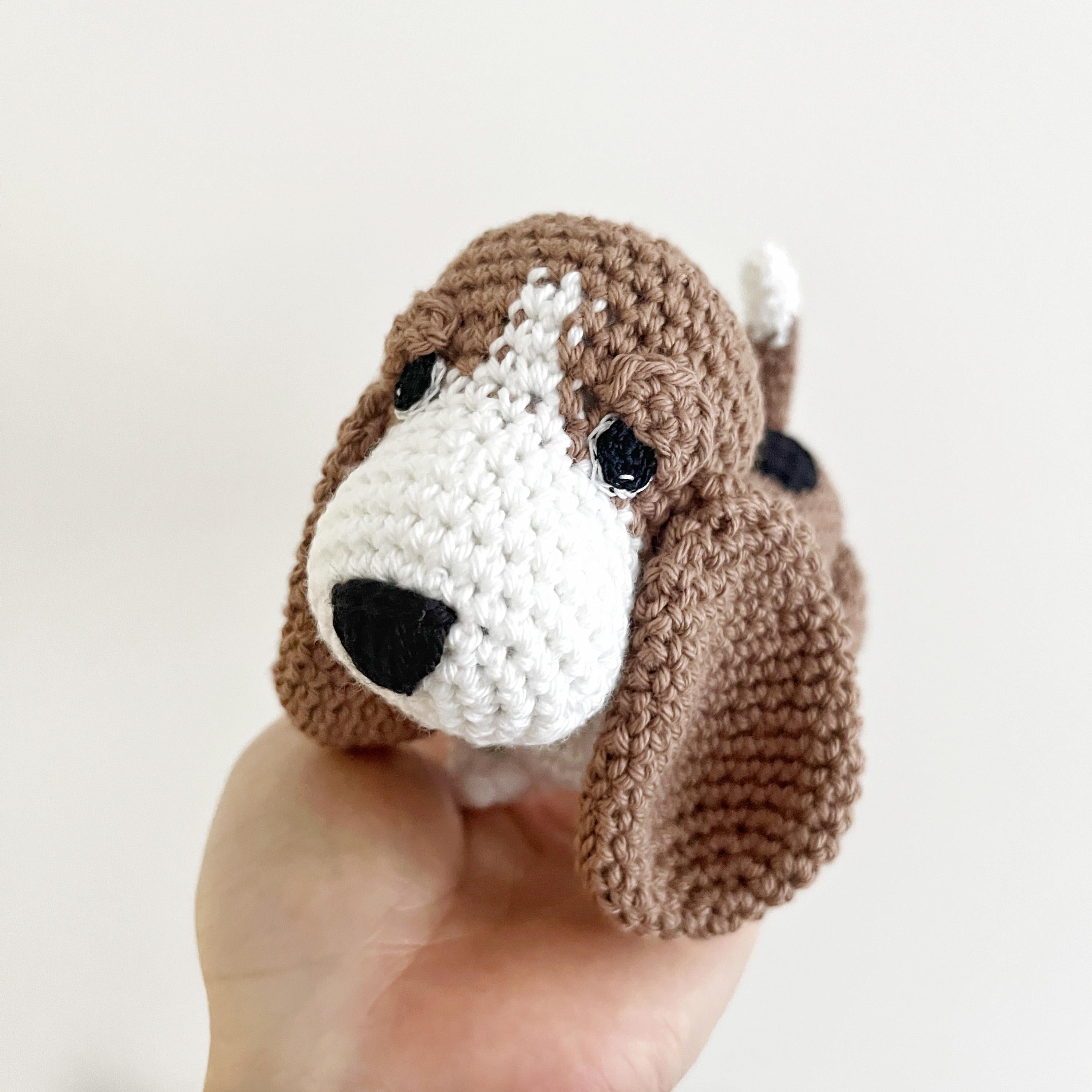 Made to Order BASSET HOUND crochet amigurumi