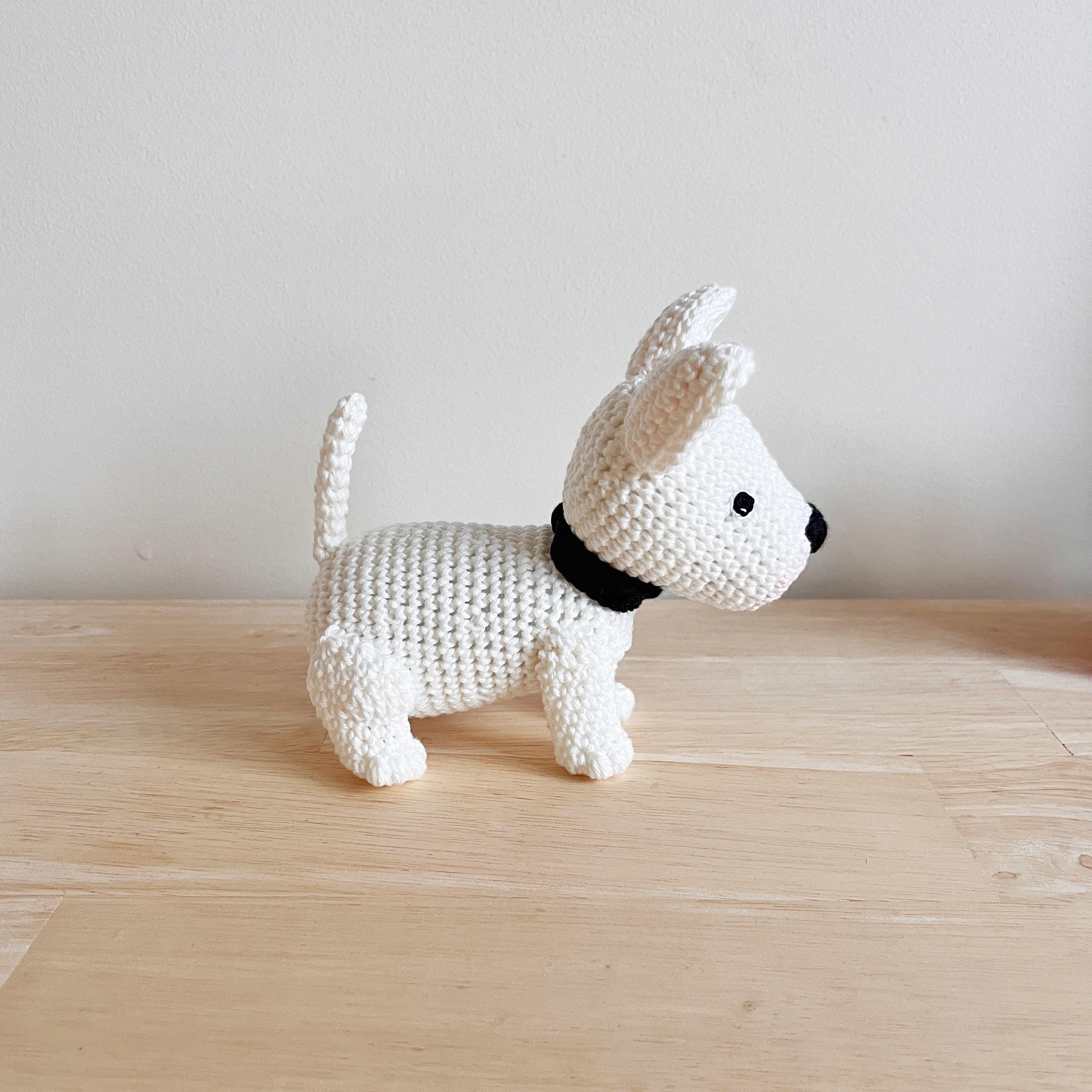 Made to Order BULL TERRIER crochet amigurumi