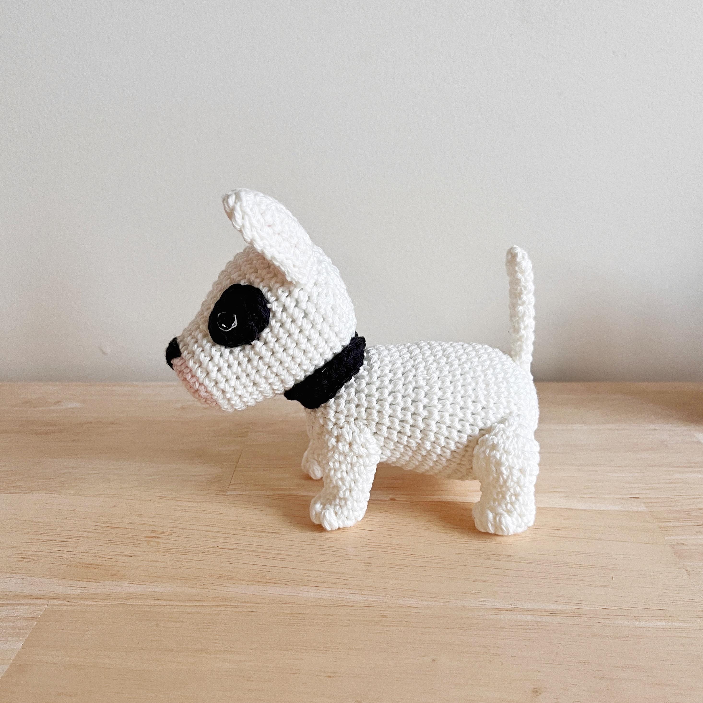 Made to Order BULL TERRIER crochet amigurumi