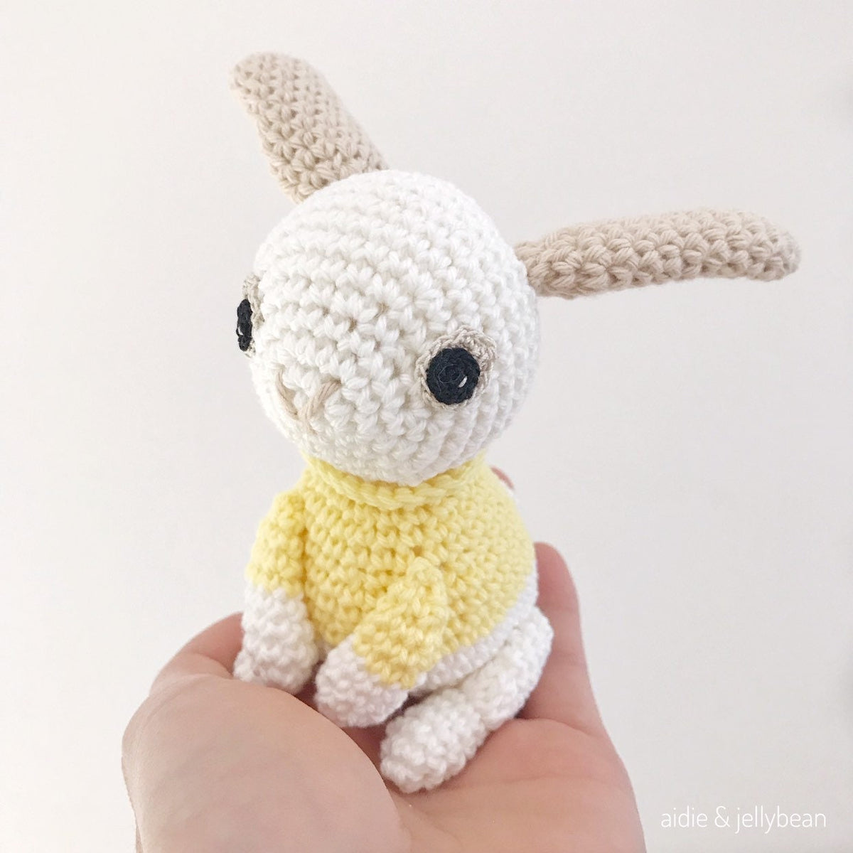 Made to Order BUNNY wearing a Sweater crochet amigurumi