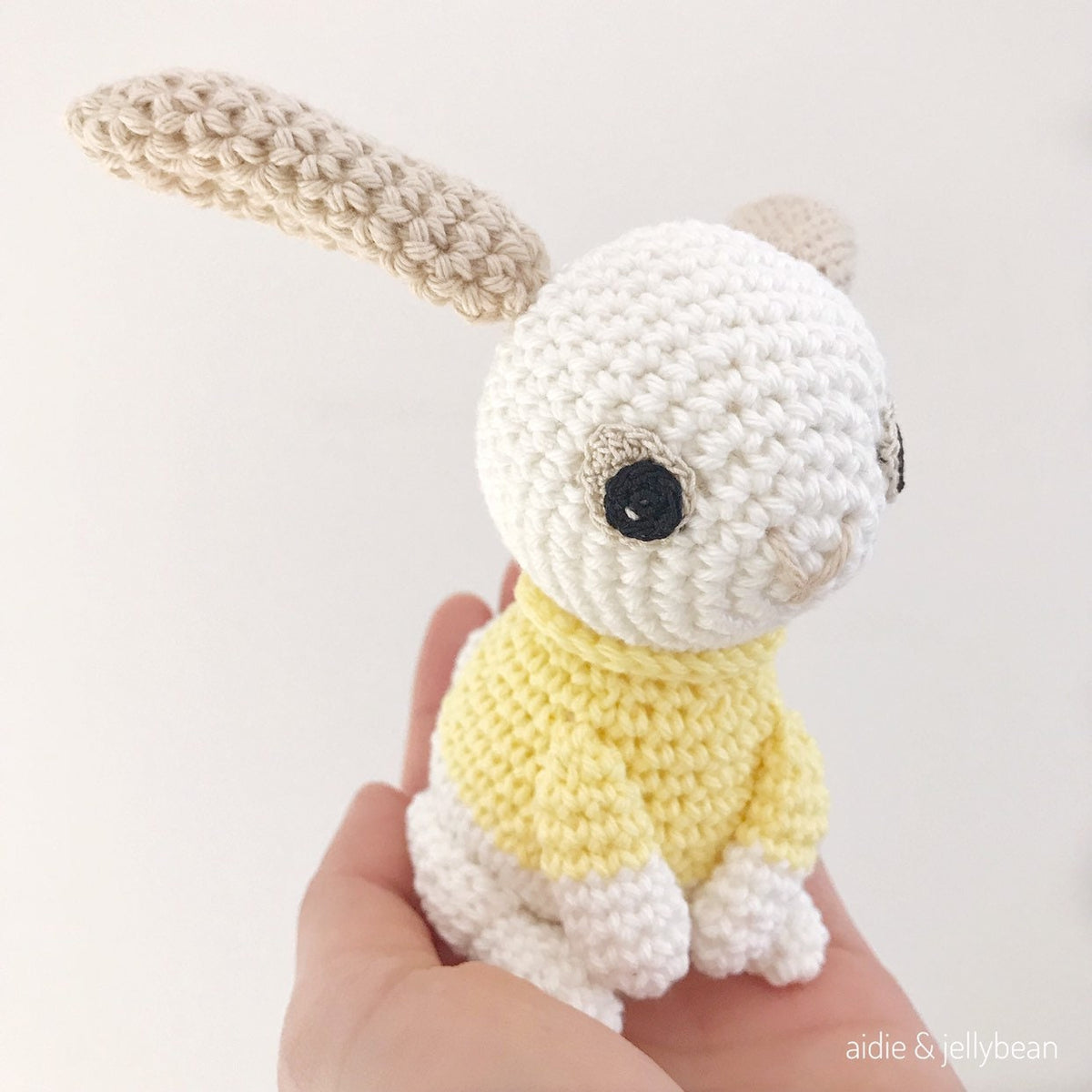 Made to Order BUNNY wearing a Sweater crochet amigurumi