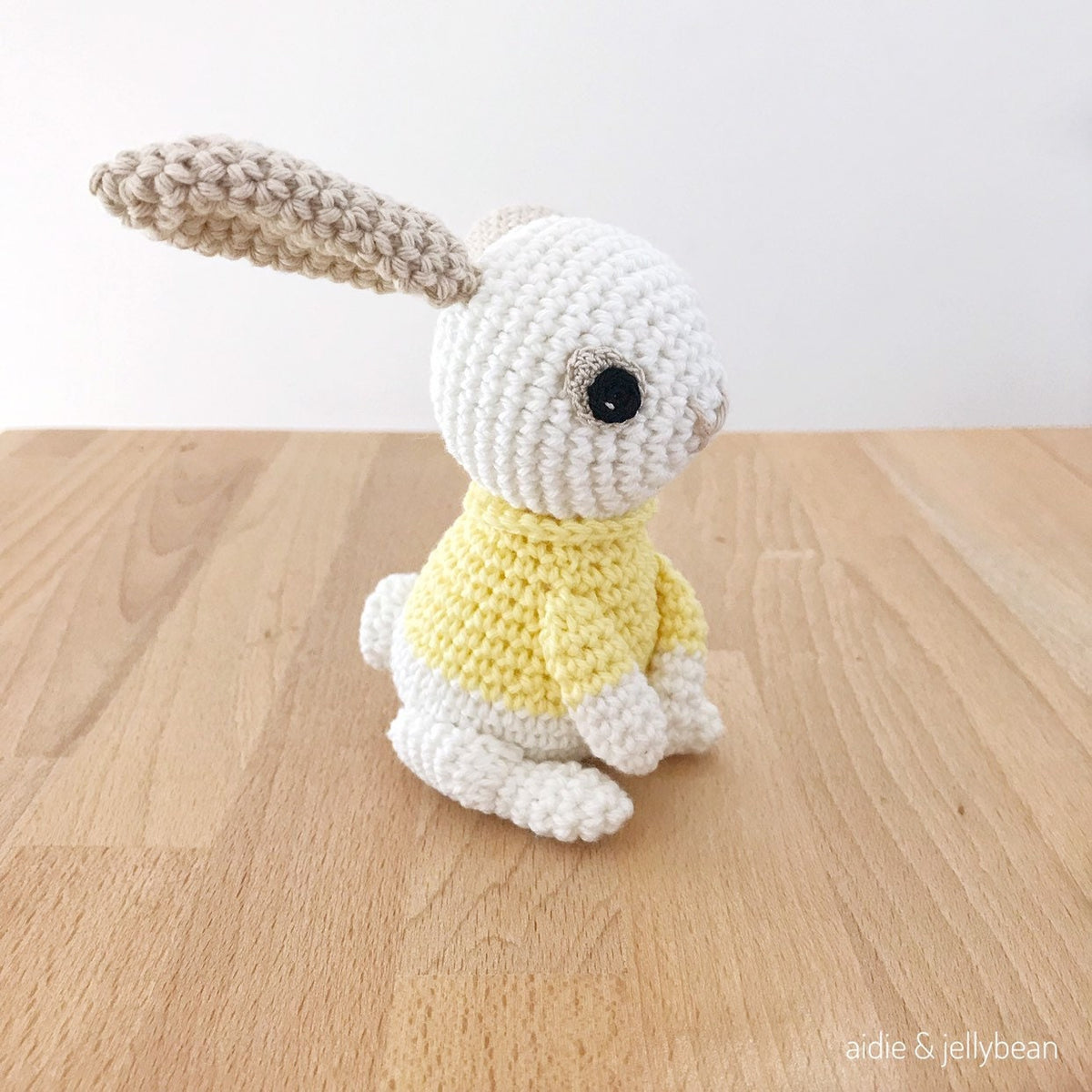 Made to Order BUNNY wearing a Sweater crochet amigurumi