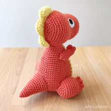 Load image into Gallery viewer, AMIGURUMI PATTERN/ tutorial (English) Amigurumi Dinosaur - "The Cuddly Dinosaur" pdf - US terminology