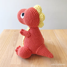 Load image into Gallery viewer, AMIGURUMI PATTERN/ tutorial (English) Amigurumi Dinosaur - "The Cuddly Dinosaur" pdf - US terminology