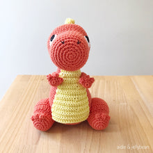 Load image into Gallery viewer, AMIGURUMI PATTERN/ tutorial (English) Amigurumi Dinosaur - "The Cuddly Dinosaur" pdf - US terminology