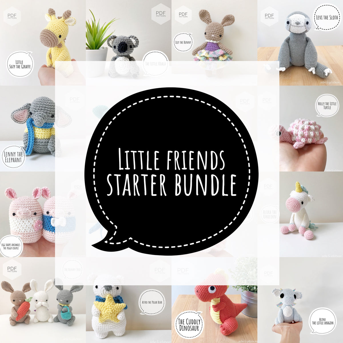 Little Friends Starter 5 Pattern Bundle