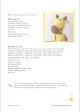 Load image into Gallery viewer, AMIGURUMI PATTERN/ tutorial (English) Amigurumi Giraffe "Little Suzy the Giraffe" pdf - US terminology