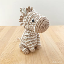 Load image into Gallery viewer, AMIGURUMI PATTERN/ tutorial (English) Amigurumi Zebra "Little Zoe the Zebra" pdf - US terminology