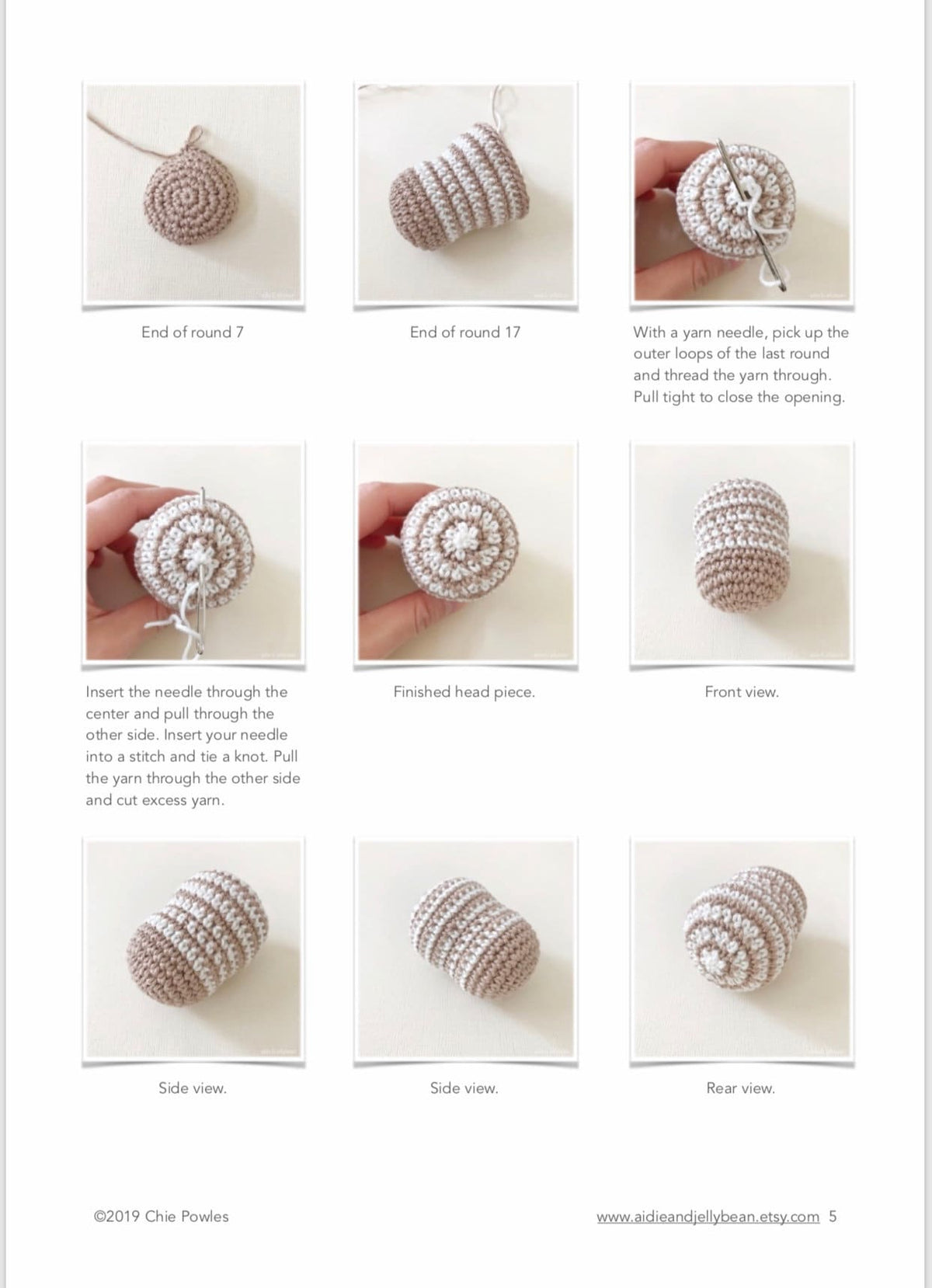 AMIGURUMI PATTERN/ tutorial (English) Amigurumi Zebra "Little Zoe the Zebra" pdf - US terminology