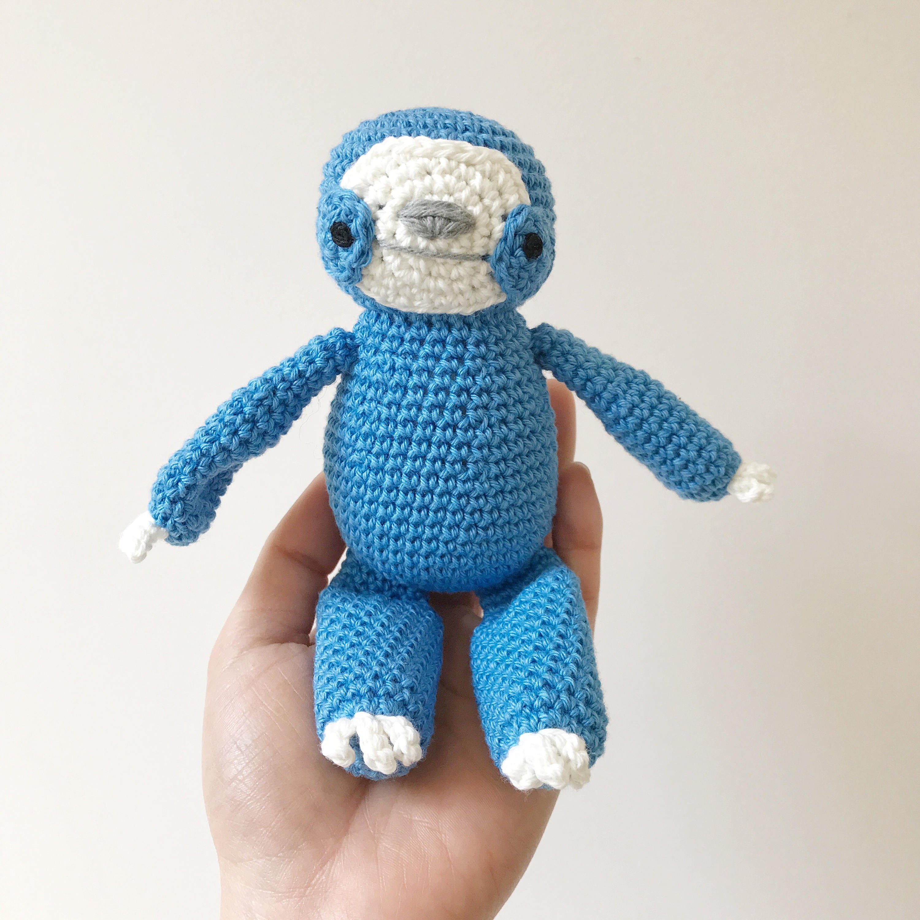 Made to Order LITTLE SLOTH crochet amigurumi