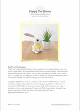 Load image into Gallery viewer, AMIGURUMI PATTERN/ tutorial (English) Amigurumi Bunny - "Poppy the Bunny" pdf - US terminology