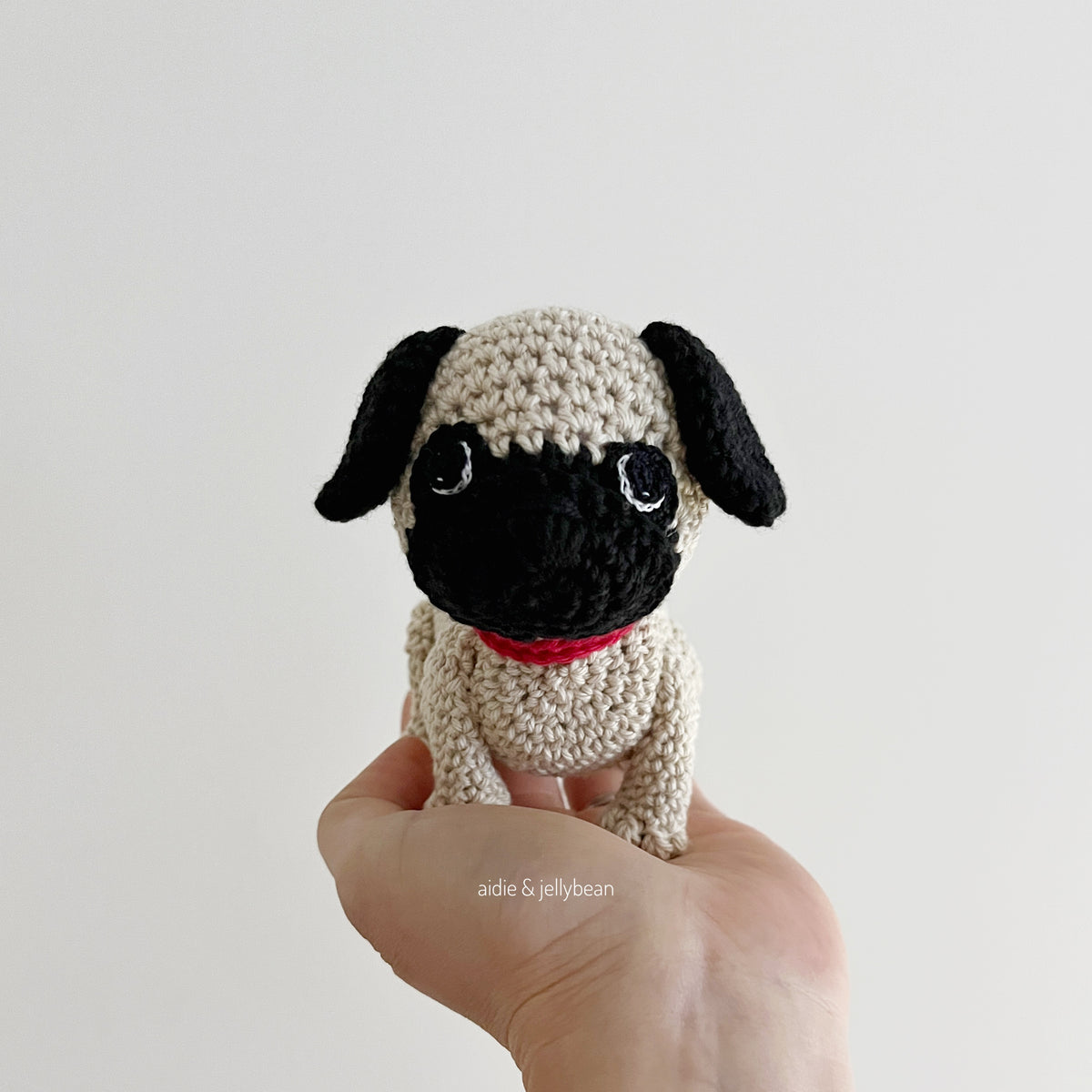 Made to Order PUG crochet amigurumi