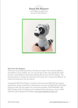 Load image into Gallery viewer, AMIGURUMI PATTERN/ tutorial (English) Amigurumi Raccoon - "Rocco the Little Raccoon" pdf - US terminology
