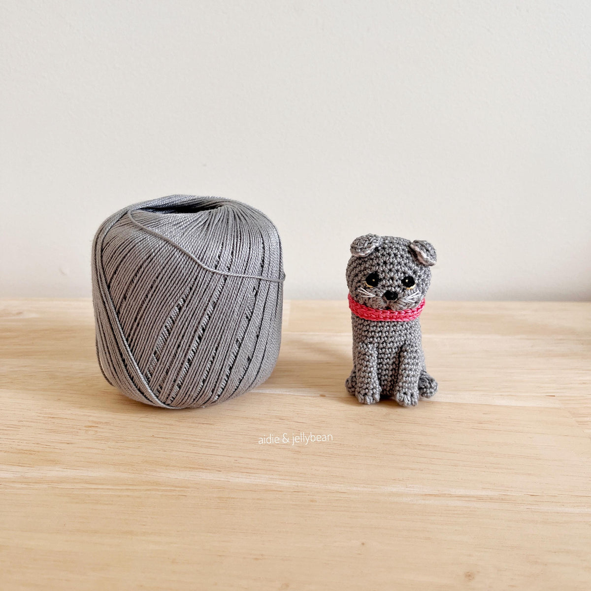 Made to Order TINY SCOTTISH FOLD CAT crochet amigurumi