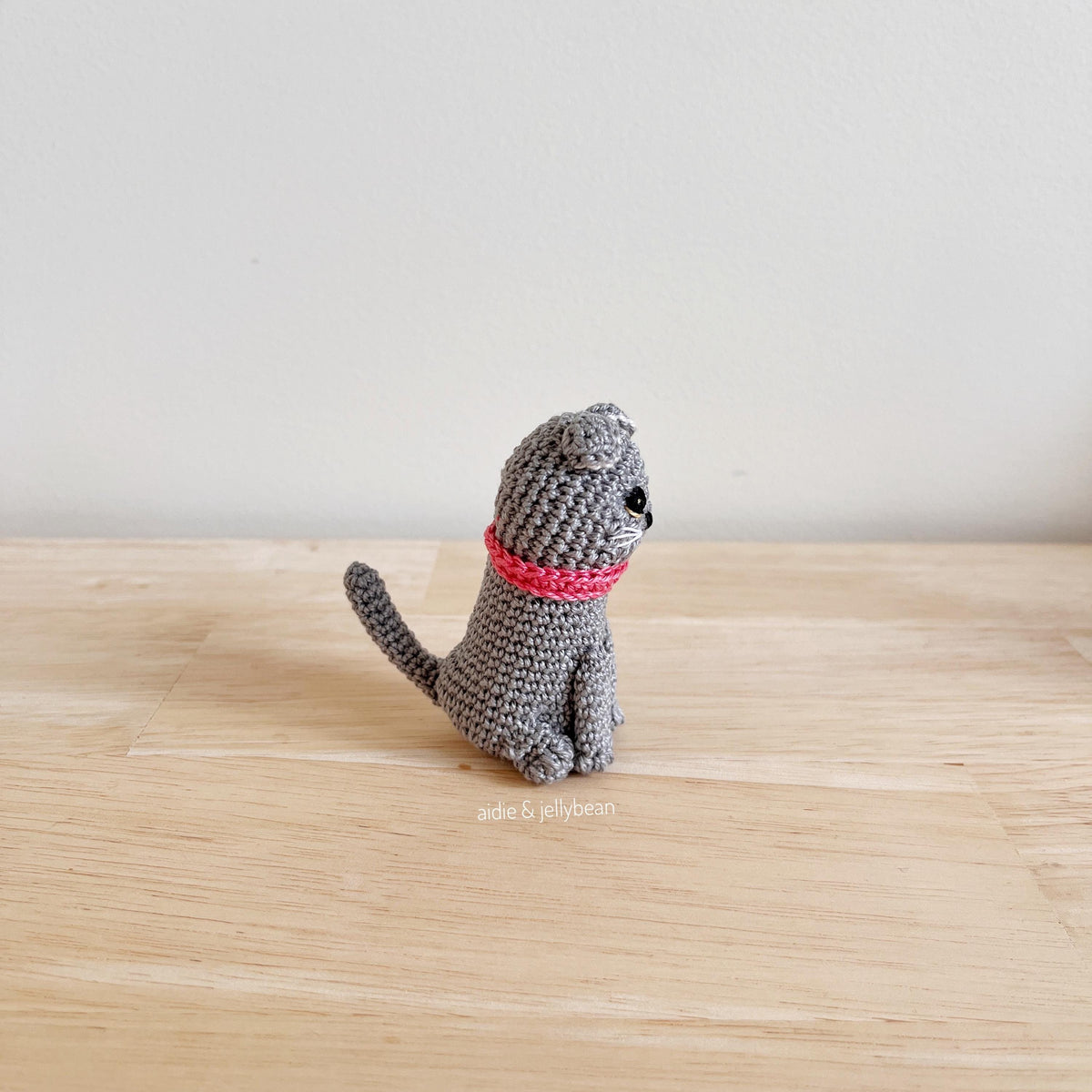 Made to Order TINY SCOTTISH FOLD CAT crochet amigurumi