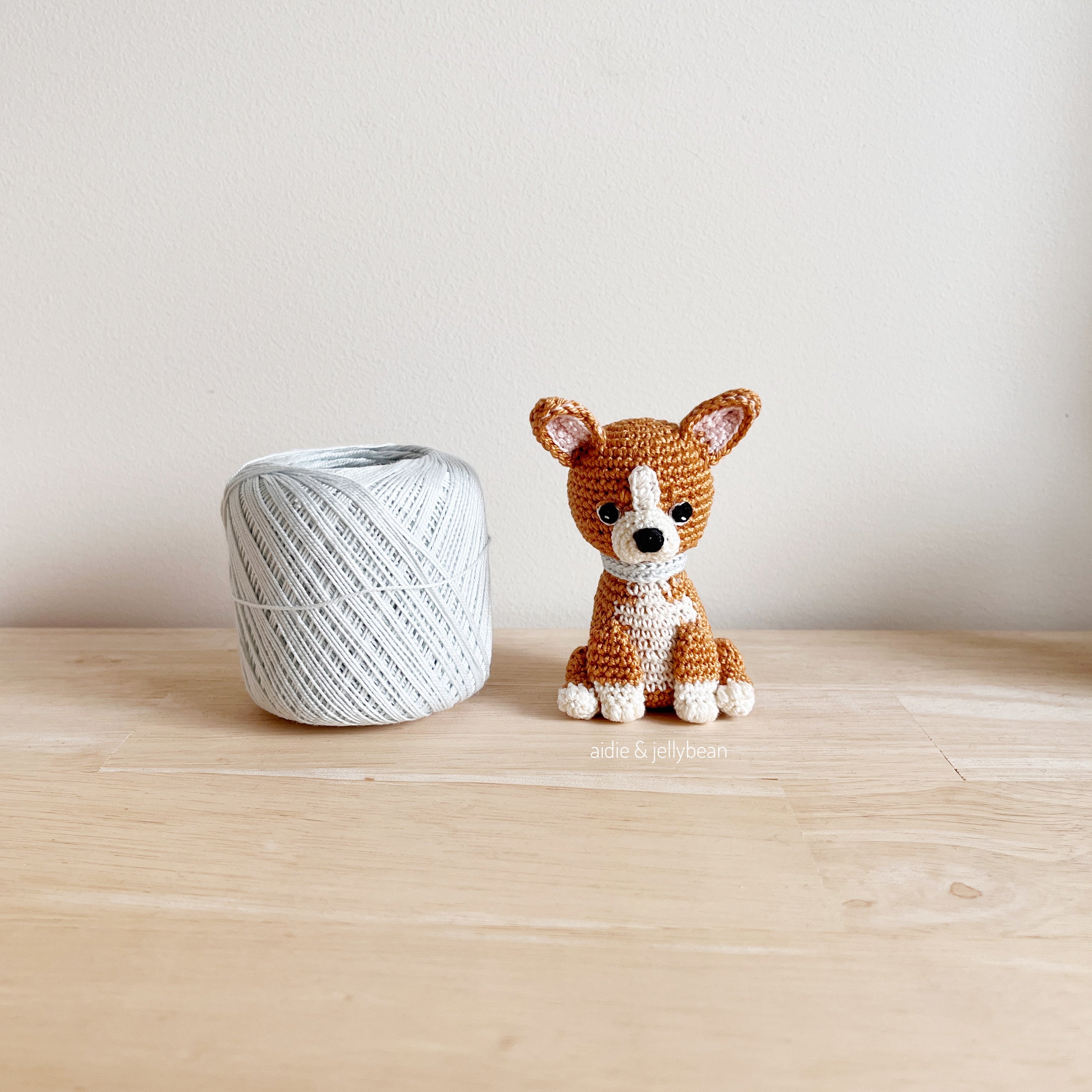 Made to Order TINY CORGI crochet amigurumi