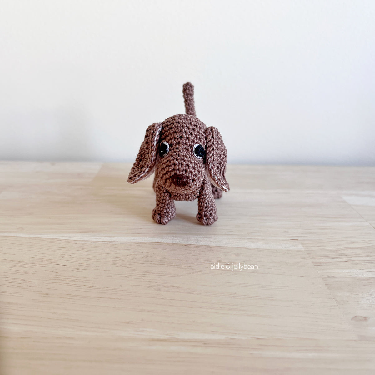 Made to Order TINY DACHSHUND crochet amigurumi