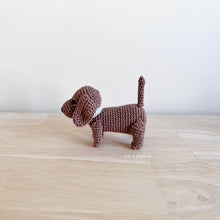 Load image into Gallery viewer, Made to Order TINY DACHSHUND crochet amigurumi