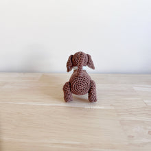 Load image into Gallery viewer, Made to Order TINY DACHSHUND crochet amigurumi