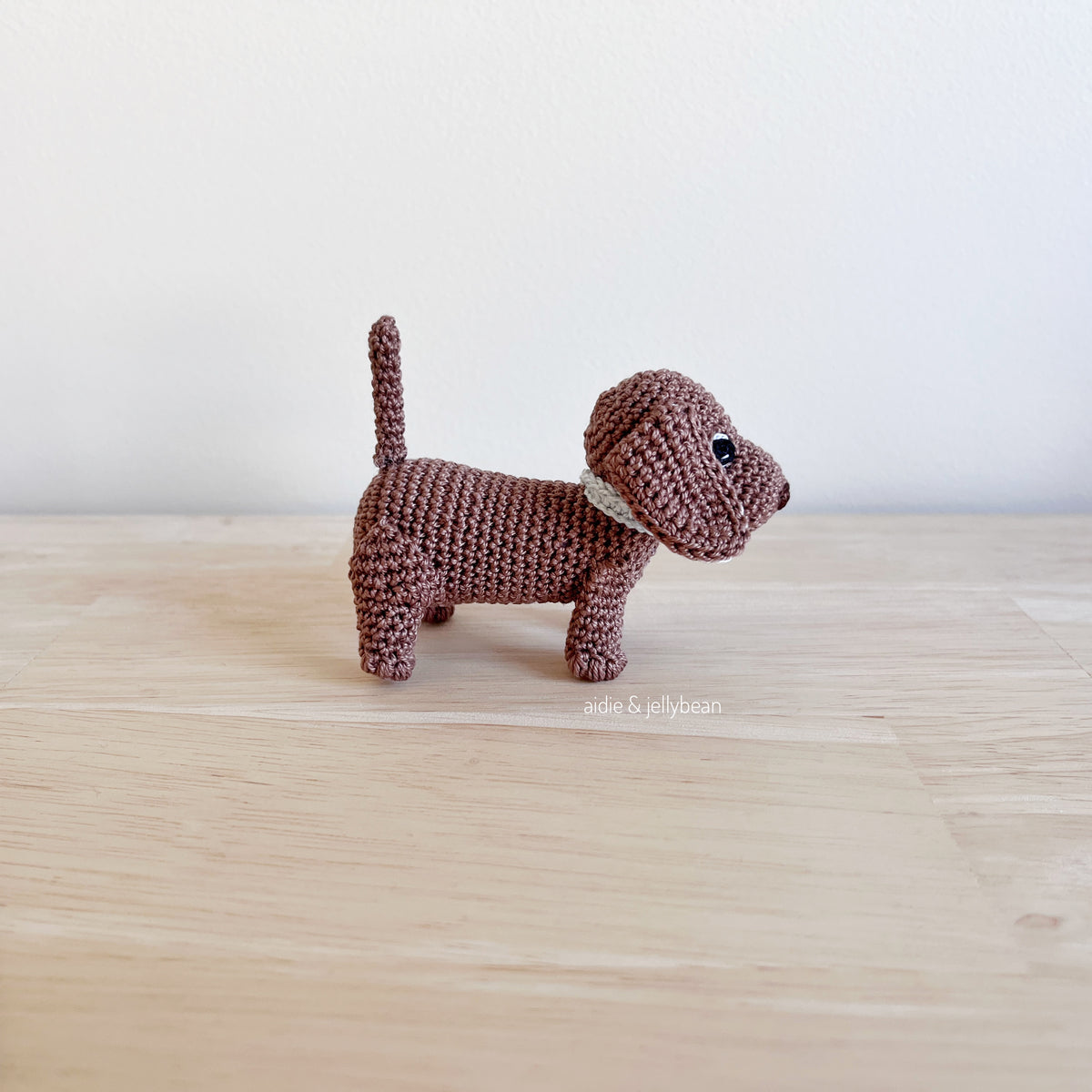 Made to Order TINY DACHSHUND crochet amigurumi