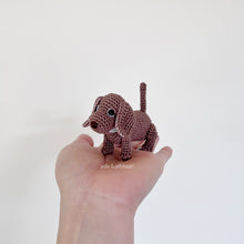 Load image into Gallery viewer, Made to Order TINY DACHSHUND crochet amigurumi