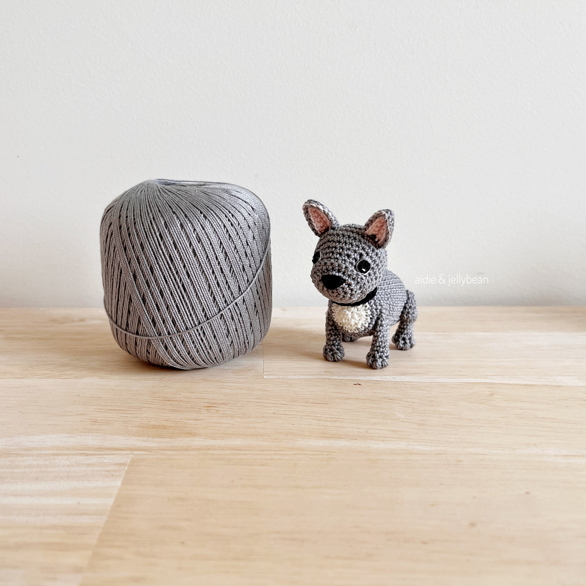 Made to Order TINY FRENCH BULLDOG crochet amigurumi