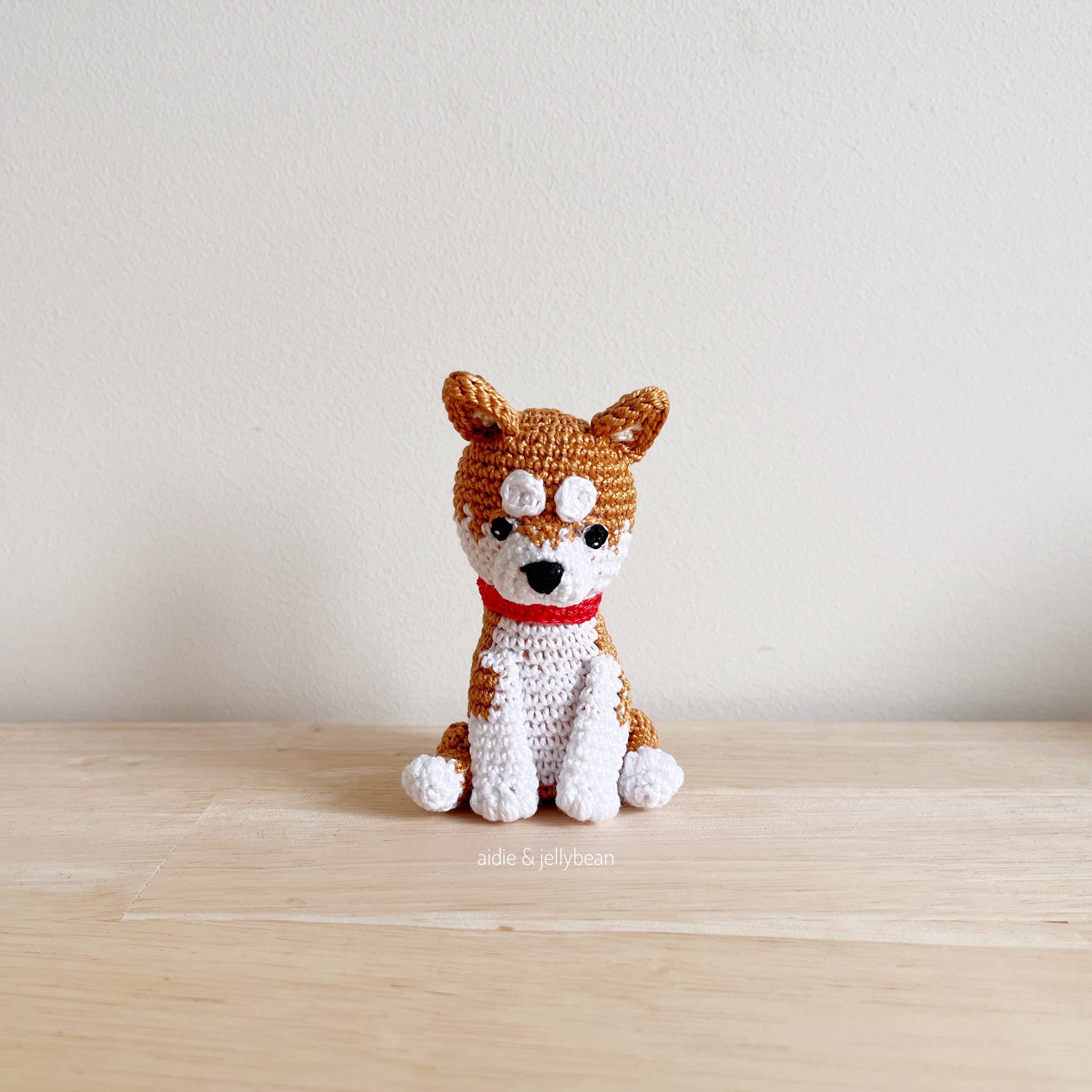 Made to Order TINY SHIBA INU crochet amigurumi