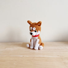 Load image into Gallery viewer, Made to Order TINY SHIBA INU crochet amigurumi