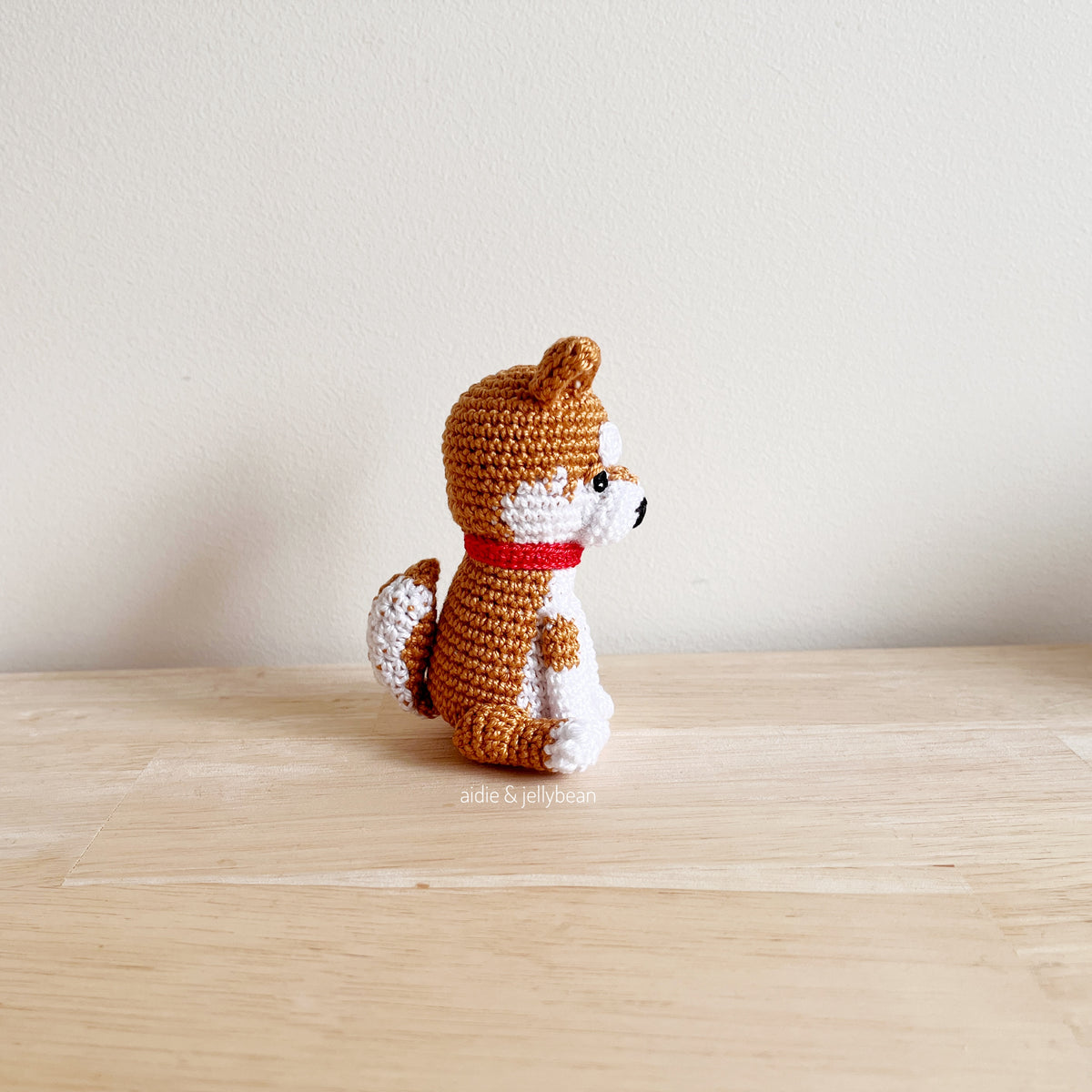 Made to Order TINY SHIBA INU crochet amigurumi