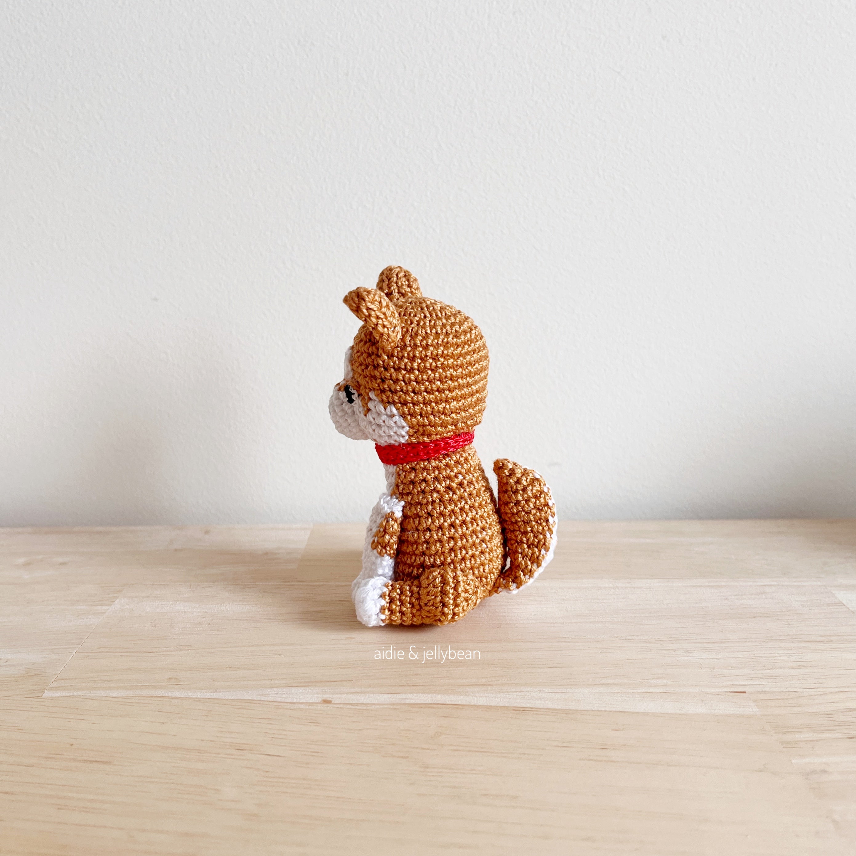 Made to Order TINY SHIBA INU crochet amigurumi