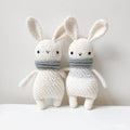 Made to Order BUNNY wearing a Scarf crochet amigurumi