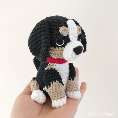 Made to Order BERNESE MOUNTAIN DOG crochet amigurumi