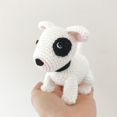 Made to Order BULL TERRIER crochet amigurumi