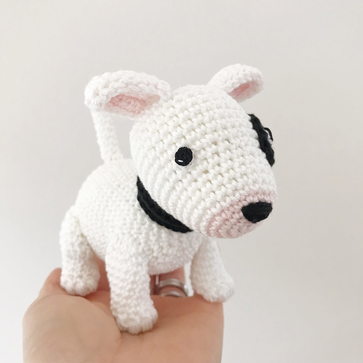 Made to Order BULL TERRIER crochet amigurumi