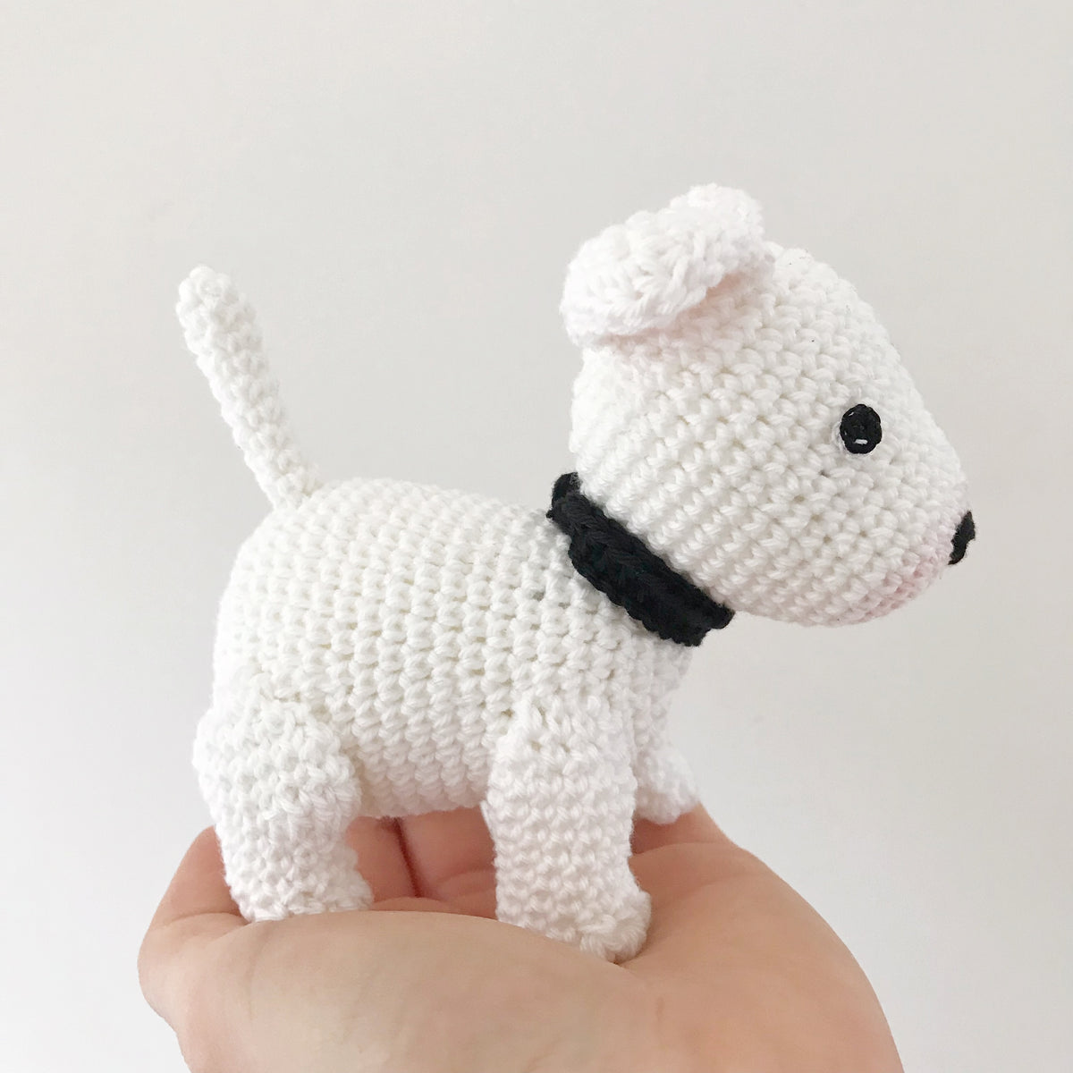 Made to Order BULL TERRIER crochet amigurumi