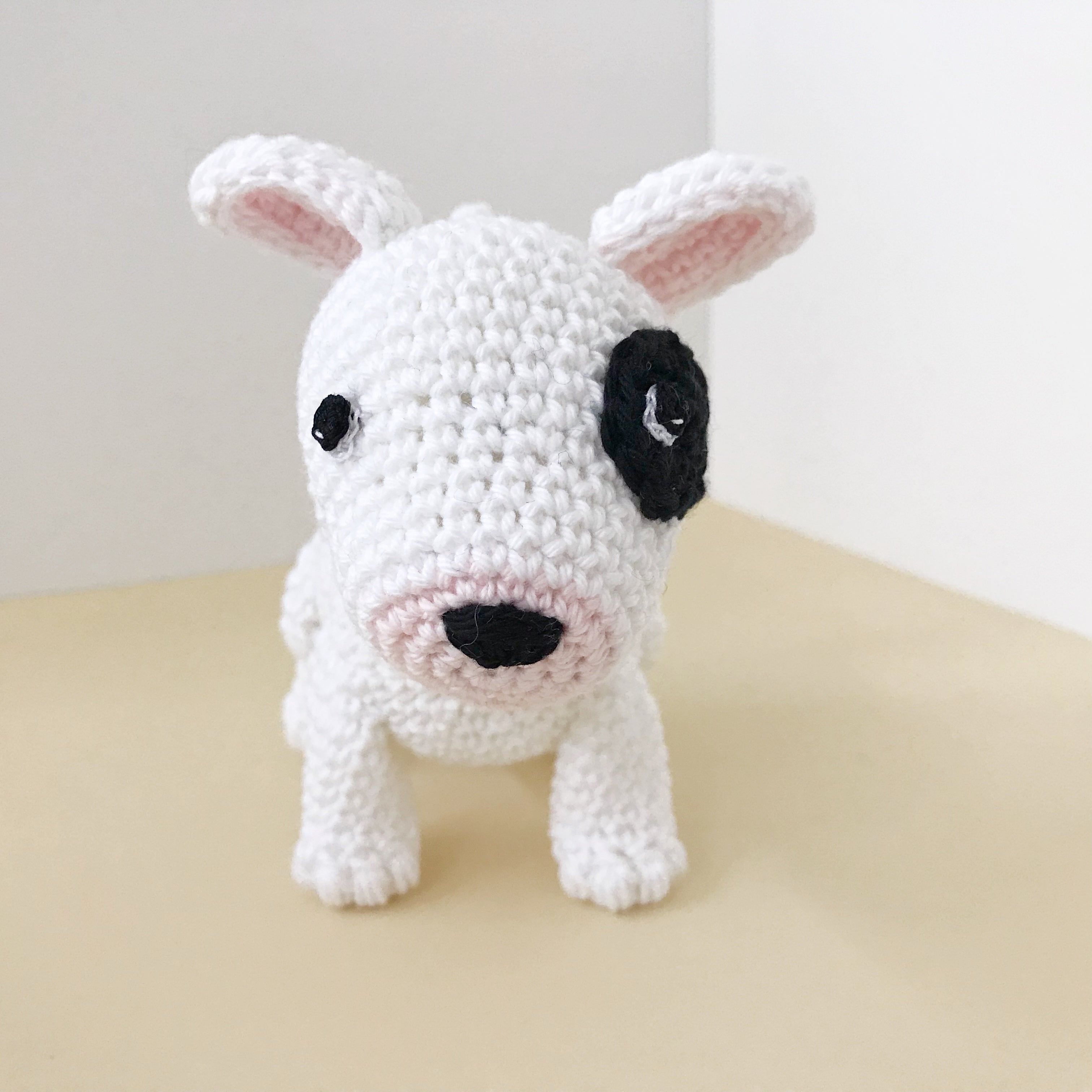 AMIGURUMI PATTERN/ tutorial (English / Español) Amigurumi Bull Terrier - "Cassie the Bull Terrier Puppy"
