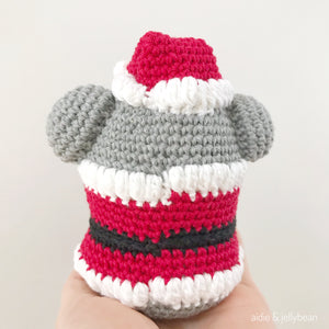 AMIGURUMI PATTERN/ tutorial (English) Amigurumi Koala Santa "Egg Shaped Animals - Koala Santa" pdf - US terminology