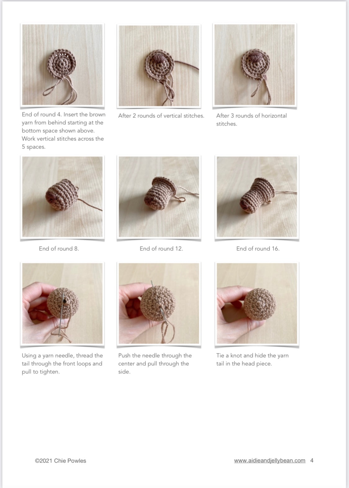 AMIGURUMI PATTERN/ tutorial (English) Amigurumi Miniature Dachshund Dog - "Madison the Miniature Dachshund Puppy" pdf - US terminology