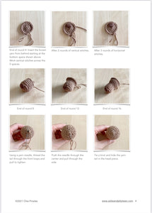 AMIGURUMI PATTERN/ tutorial (English) Amigurumi Miniature Dachshund Dog - "Madison the Miniature Dachshund Puppy" pdf - US terminology