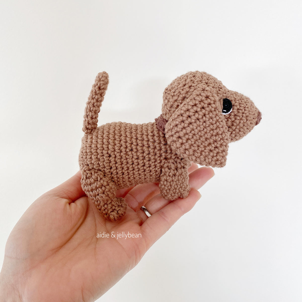 AMIGURUMI PATTERN/ tutorial (English) Amigurumi Miniature Dachshund Dog - "Madison the Miniature Dachshund Puppy" pdf - US terminology