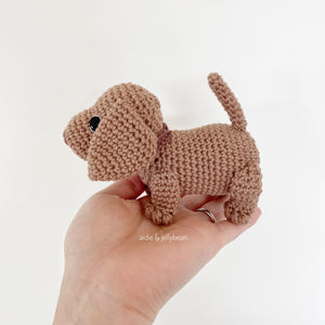 AMIGURUMI PATTERN/ tutorial (English) Amigurumi Miniature Dachshund Dog - "Madison the Miniature Dachshund Puppy" pdf - US terminology