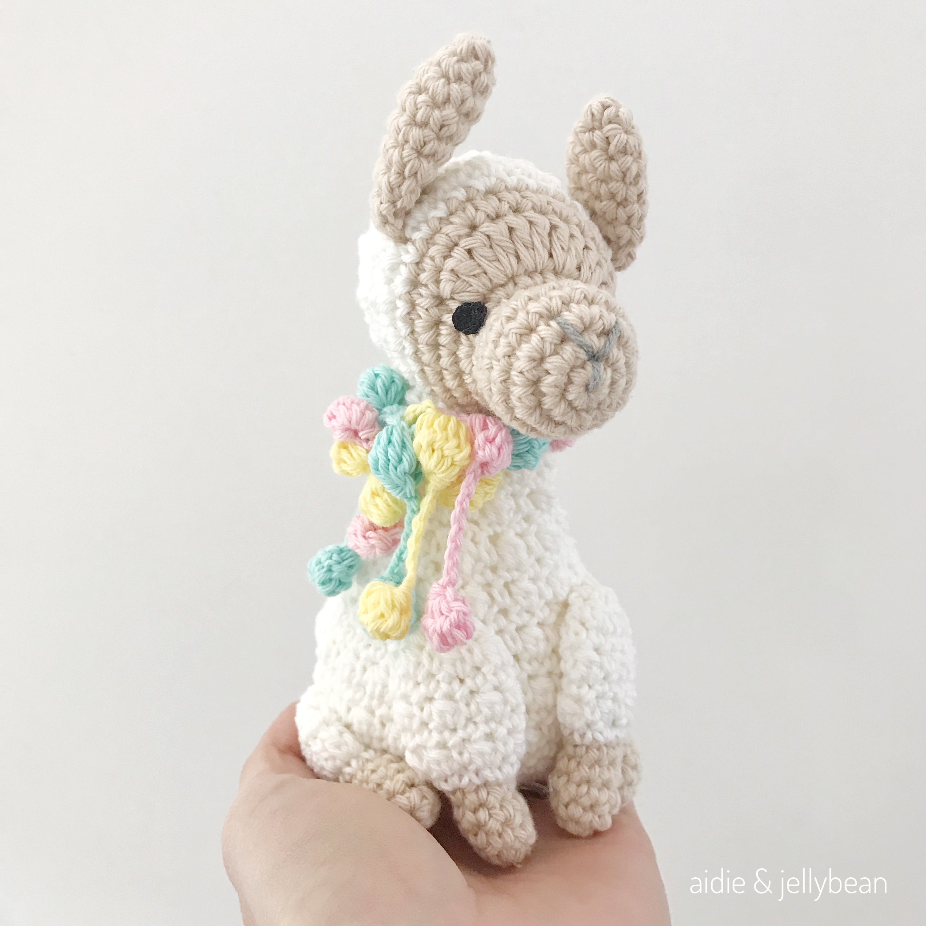 AMIGURUMI PATTERN/ tutorial (English) Amigurumi Llama- "Lolly the Llama" pdf - US terminology
