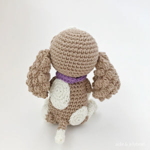 AMIGURUMI PATTERN/ tutorial (English) Amigurumi Cavalier Dog - "Coco the Cavalier Puppy" pdf - US terminology